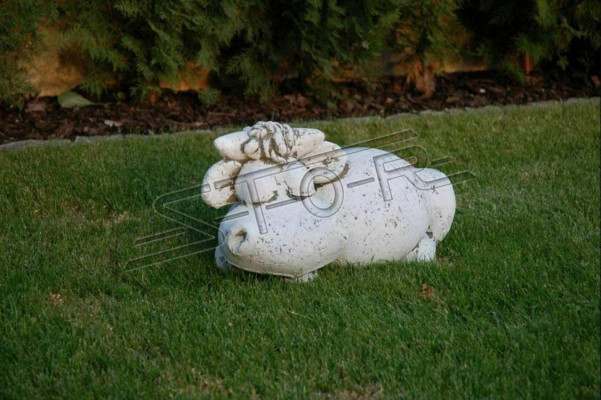 Garten Dekoration Nilpferd Terrasse Stein Figuren Figur Deko Statue