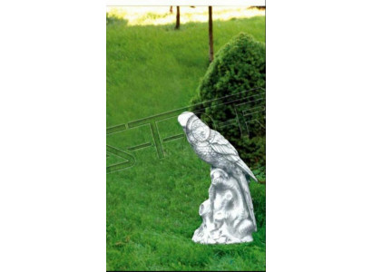 Garten Dekoration Papagei Terrasse Stein Figuren Figur Statue