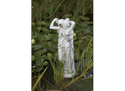Gartenfigur "Frau Fontaine" 76cm Teichfigur Menschen Steinguss