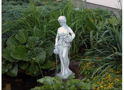 Gartenfigur "Frau Fontaine" 78cm Teichfigur Menschen Steinguss