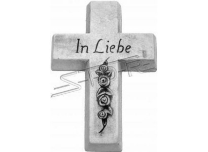 Grabengel Kreuz Schutzengel Grabschmuck Stein Dekoration Figur