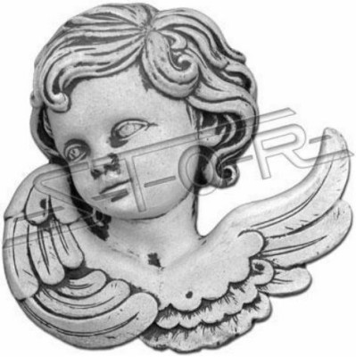 Grabschmuck Grab Stein Dekoration Engel Figur Skulptur Natur Weiß Gott