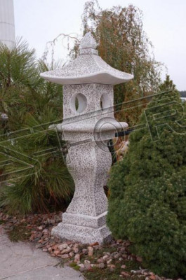 Japanischer Garten Haus Dekoration Statue Figuren Figur Natur Weiß Statuen