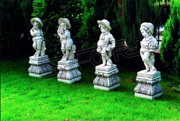 Junge 70cm Skulptur Design Figur Statue Garten Figuren Statuen