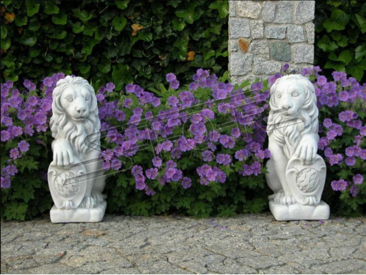 Löwe Gartenfigur Terrassen Garten Skulptur Dekorative Figuren Skulpturen