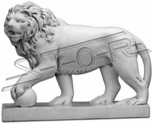 Löwe Gartenfigur Terrassen Garten Skulptur Figuren Skulpturen