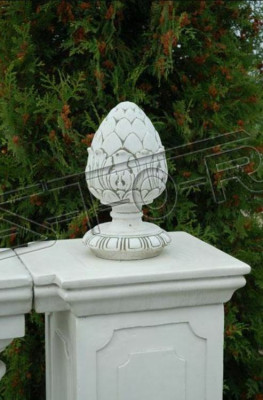 Mauer Deko Blumen Vase Gefäss Garten Terrasse Dekoration Statue