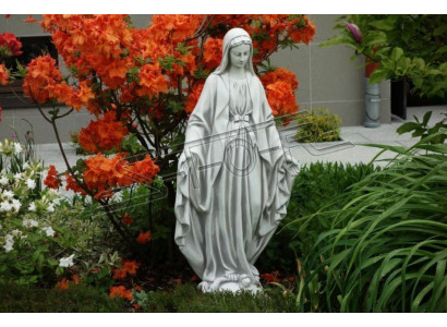 Mutter Jesus Maria Statue Grab Skulptur Heilige Figur Garten Deko 100cm