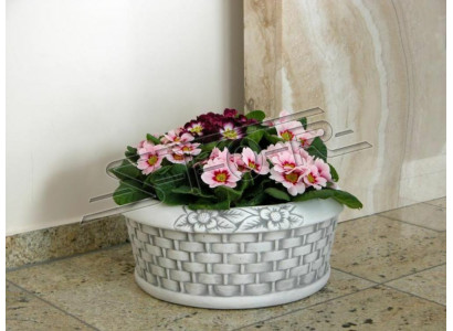 Natur Blumenkübel Pflanz Kübel Dekoration Vasen Figur Garten Blumentöpfe