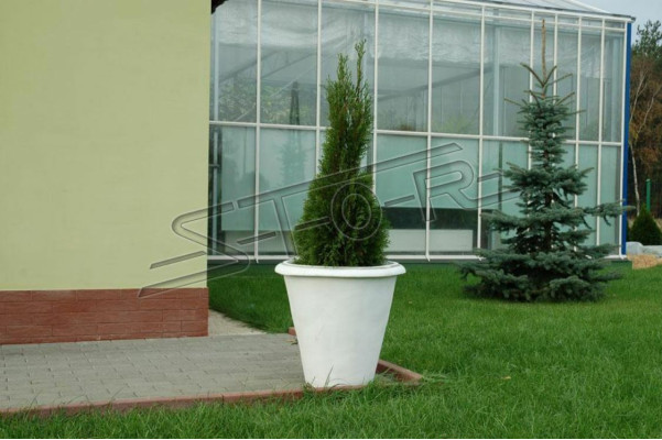 Natur Blumenkübel Pflanz Kübel Dekoration Figur Vasen Garten Blumentöpfe