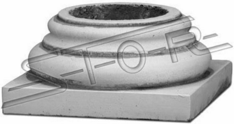 Sockel für Säulen Säule Fundament Garten Weiß Terrasse Figuren Abstellen