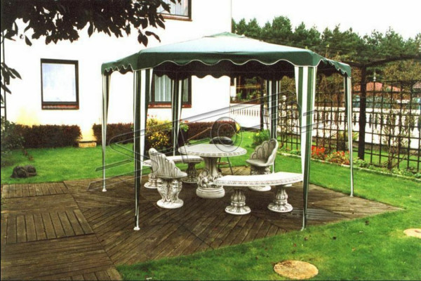 Stein Tisch Terrase Garten Dekoration Möbel Edles Antik Stil Design