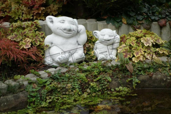 Troll 18cm Skulptur Design Figur Statue Garten Dekorative Figuren Statuen