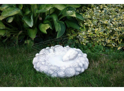 Vogel Tränke Skulptur Design Dekor Figur Statue Garten Figuren Statuen