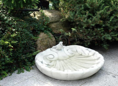 Vogel Tränke Dekor Skulptur Design Figur Statue Garten Figuren Statuen