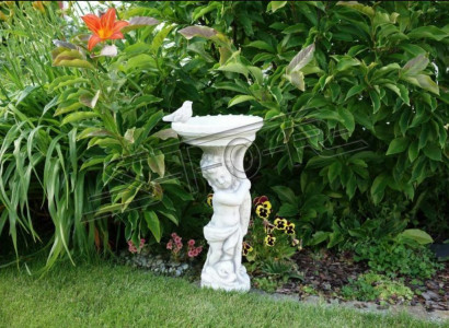 Vogel Dekor Tränke Skulptur Design Figur Statue Garten Figuren Statuen