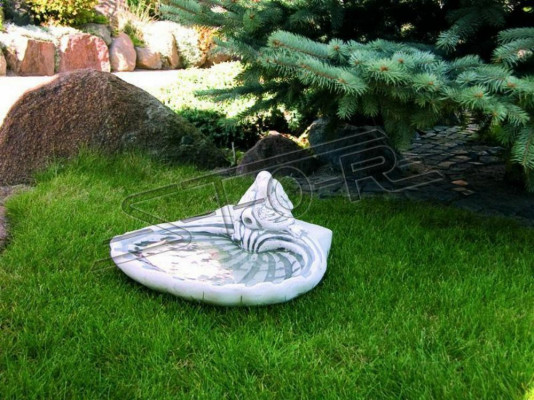 Vogel Tränke Skulptur Design Figur Statue Garten Figuren Statuen