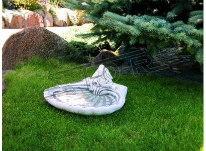 Vogel Tränke Skulptur Design Figur Statue Garten Figuren Statuen