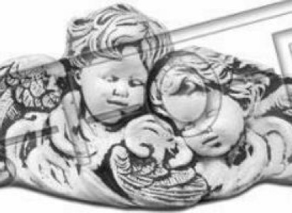 Wandrelief Steinplatte Bild Stein Gemälde Engel Relief Bilder