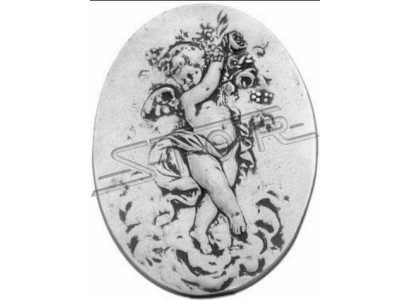 Wandrelief Steinplatte Bild Kind Stein Gemälde Engel Relief Bilder