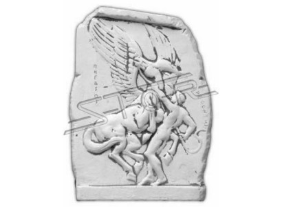 Wandrelief Steinplatte Bild Engel Antik Stil Relief Steinguss Wand