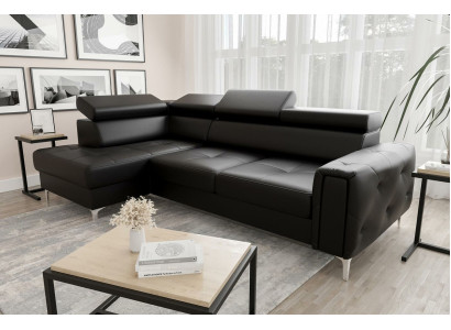 Ledersofa L-Form Couch Wohnzimmer Ecke Design Wohnlandschaft Couchen Sofas Neu