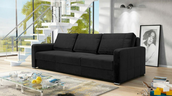 Schlafsofa Sofas Klapp Textil Couch Bett Sofa Kasten Couchen Polster Möbel Stoff