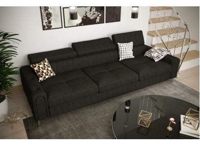 Sofa 3 Sitzer Textil leder Sofas Couch Polster Luxus Möbel Moderner Dreisitzer