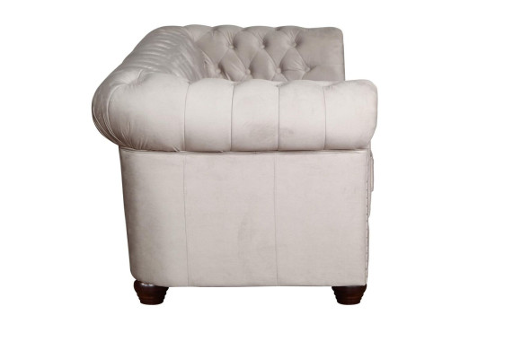 Chesterfield Sofagarnitur Couch Set 321+Hocker Sitz Polster Garnituren Textil