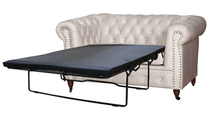 Chesterfield 2 Sitzer Sofa Büro Couch mit Bettfunktion Sofas Couchen Zweisitzer