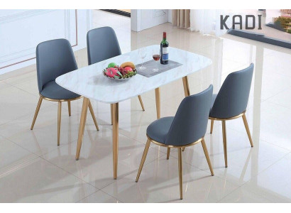 Komplett Set Esstisch + 4 Stühle Esszimmer Set Ess Gruppe Tische 5tlg