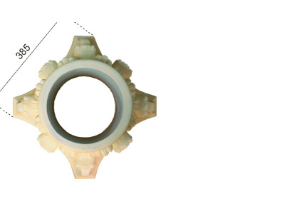 Säulen Fuß Umrandung Stand Fuß Rund Runder Neu Stütze für Säule Kreisform 9030