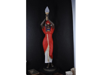 Stehleuchte Skulptur Figur Lampen Leuchte Ägypten Statue Figuren Skulpturen Deko