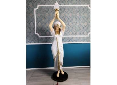 Design Stehleuchte Ägptische Frau Figur Steh Lampe Leuchten Steh Lampen Figur
