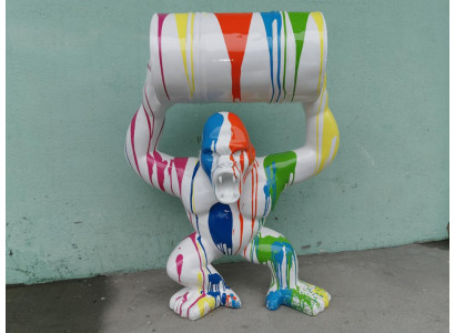 Designer Figur Statue Moderne Figuren Statuen Dekoration Deko Gorilla Garten Neu