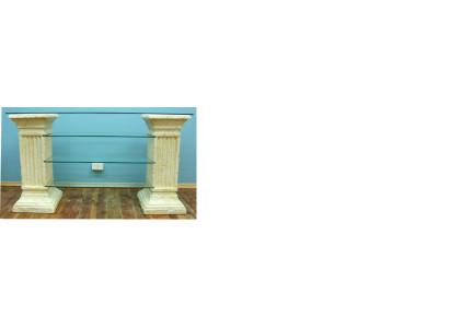 Design Vitrine Regal Glas Säule Schrank Vitrinen Regale Schrank Wohnzimmer 1849