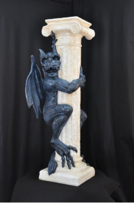 Design Spalten Säule Gragol Gothik Säulen Skulptur Skulpturen Blumen Ständer