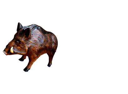 Design Wildschwein Figur Statue Skulptur Figuren Skulpturen Dekoration Deko 3318