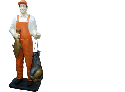 Design Fischer Figur Statue Skulptur Figuren Skulpturen Dekoration Deko 5661 Neu