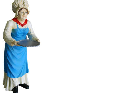 Servier Ständer Großmutter Figur Statue Skulptur Figuren Skulpturen Dekoration