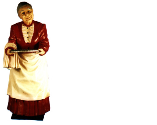 Servier Ständer Großmutter Figur Statue Skulptur Figuren Skulpturen Dekoration