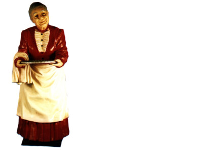 Servier Ständer Großmutter Figur Statue Skulptur Figuren Skulpturen Dekoration