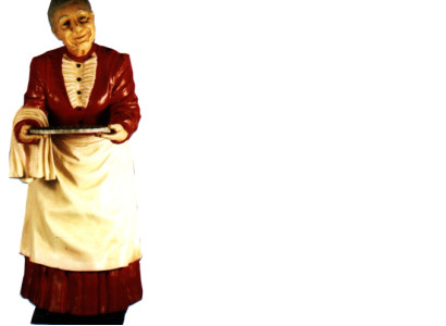 Servier Ständer Großmutter Figur Statue Skulptur Figuren Skulpturen Dekoration