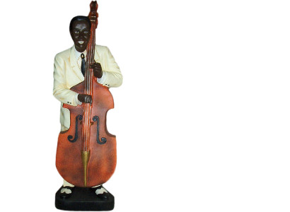 Design Kontrabaß Figur Statue Skulptur Figuren Skulpturen Dekoration 4021 Neu