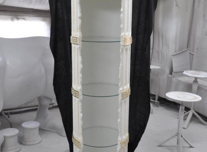 Vitrine Bar Eck Regal Glas Amphore Vase Bodenfase Säule Schrank Vitrinen Regale