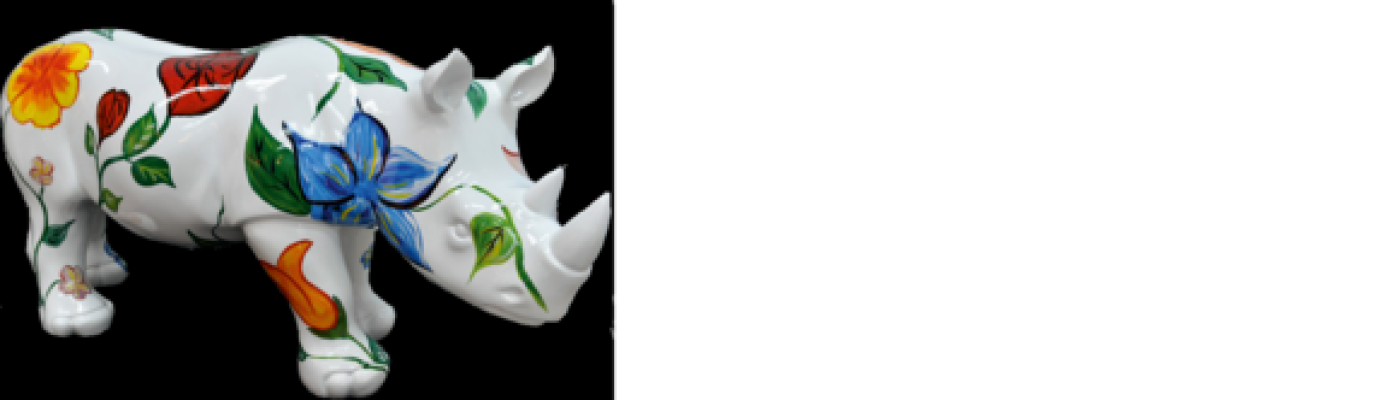 Design Nashorn Figur Statue Skulptur Figuren Skulpturen Dekoration Deko 3094 Neu