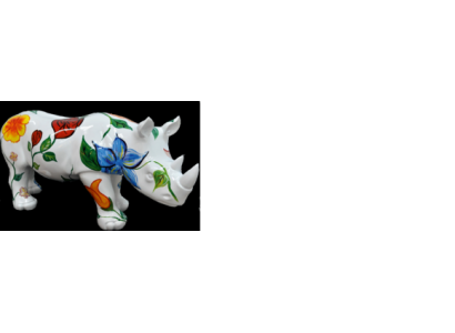 Design Nashorn Figur Statue Skulptur Figuren Skulpturen Dekoration Deko 3094 Neu