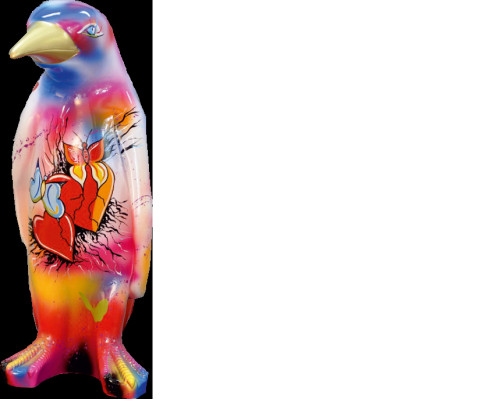 XXL 67cm Designer Figur Handarbeit Bemalt Figuren Skulptur Skulpturen Statue Neu