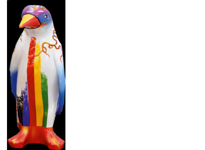 Design Luxus Figur Skulptur Handarbeit Pinguin Tier Skulpturen XXL 67cm Figuren