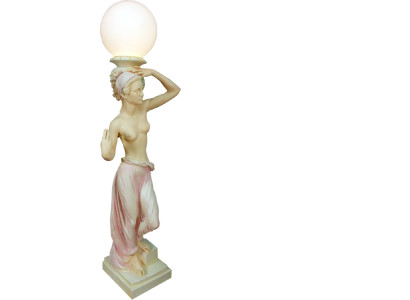 Antik Stil Figur Stehlampe Bauchtänzerin Stand Lampe Leuchte Lampen Skulptur Neu